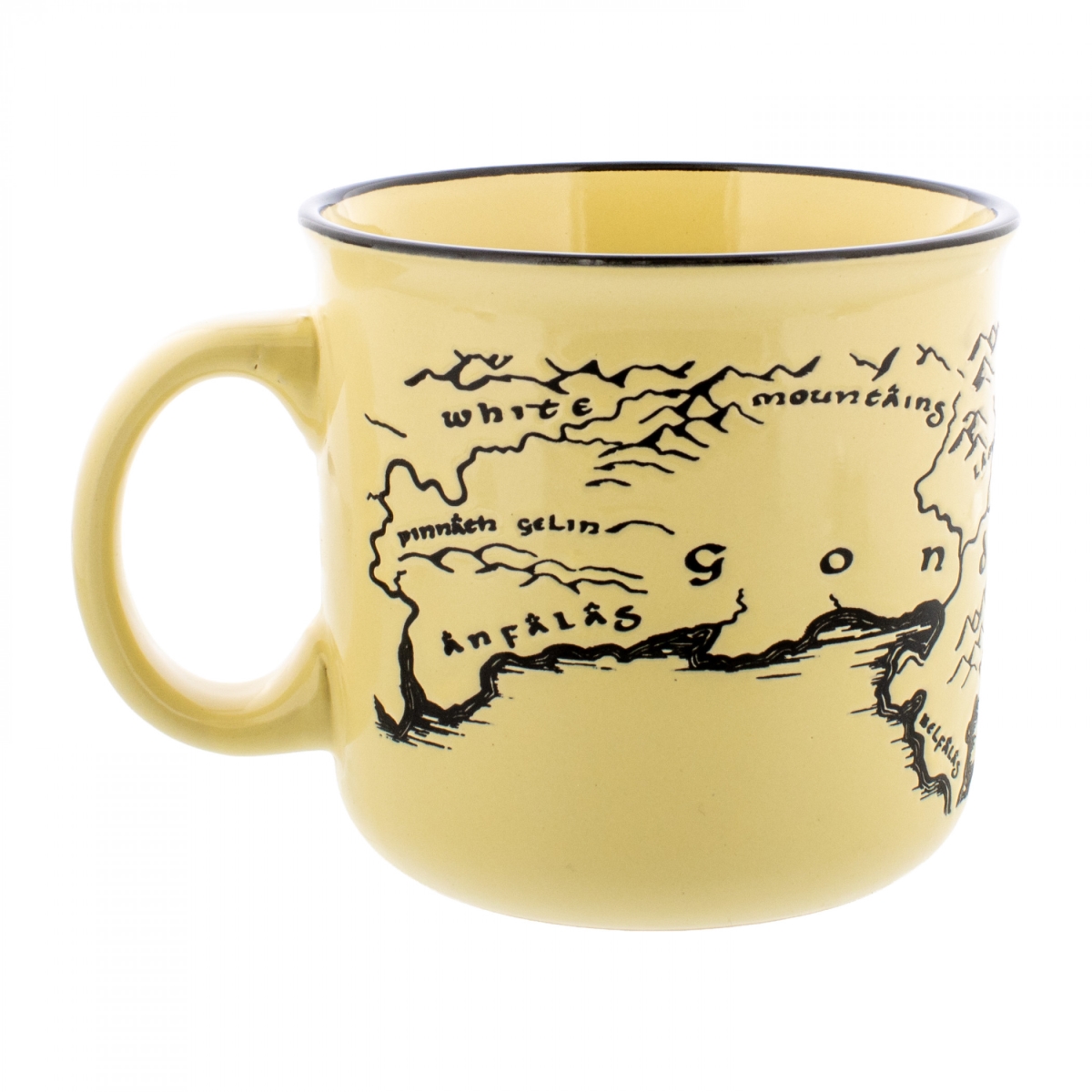 910938 20 oz Fellowship Map Wax Resist Ceramic Camper Mug