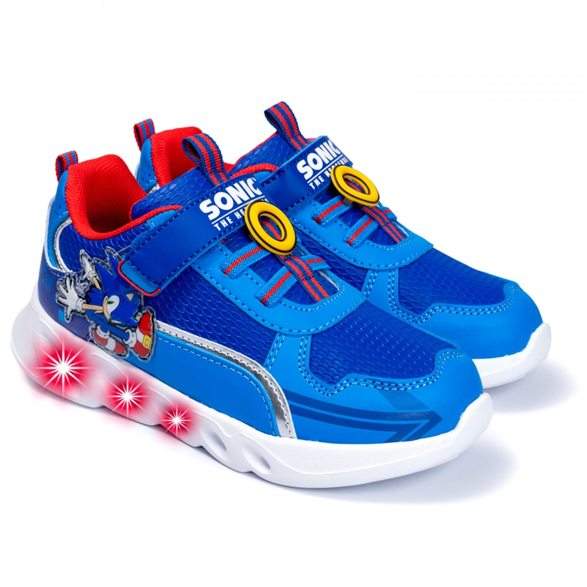 910980-size2 Rings Athletic Light Up Boys Sneakers Shoes - Size 2