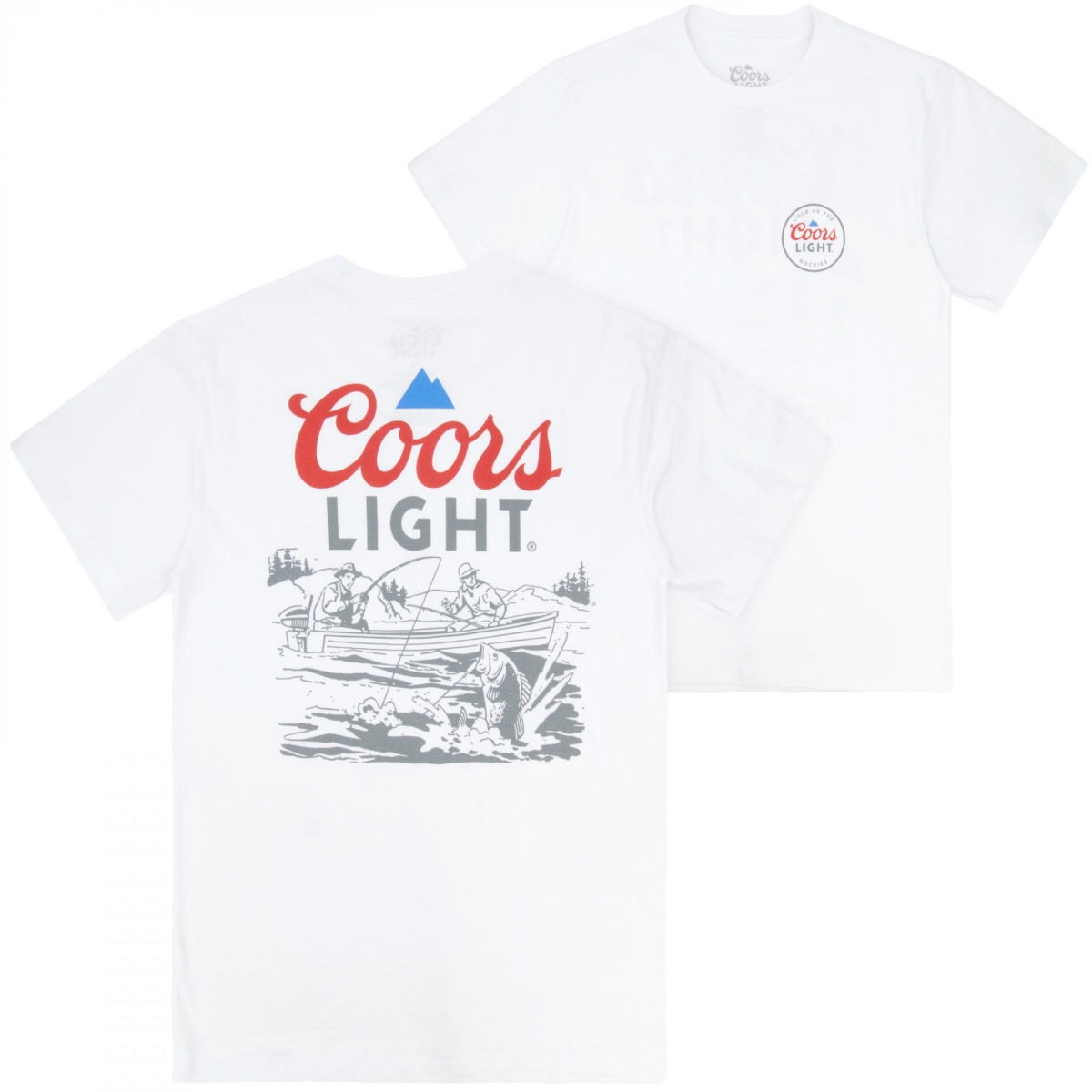 905538-medium Light Lake Fishing Front Back Short Sleeve T-Shirt - Medium