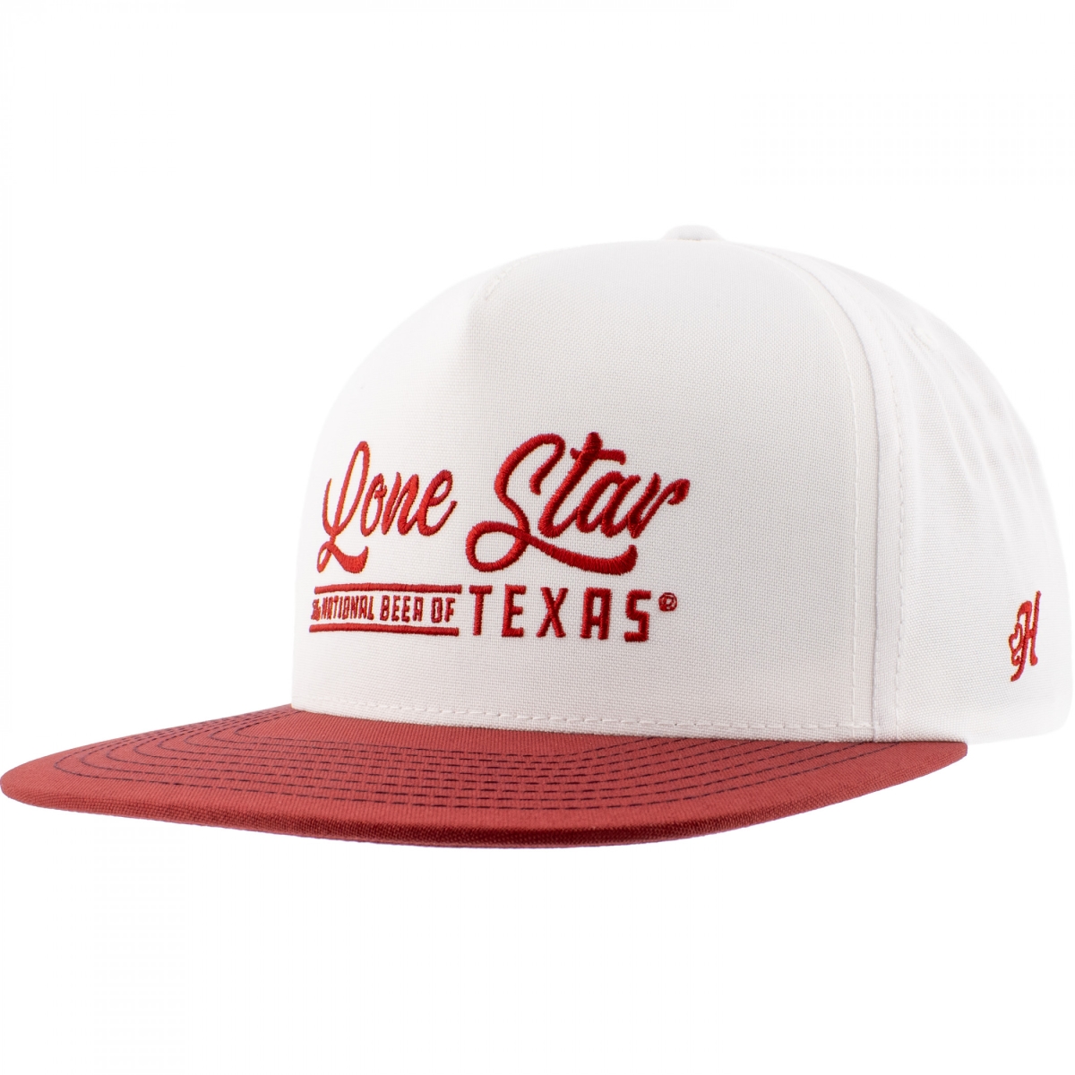 908927 Beer Red & White Embroidered Logo Adjustable Hat