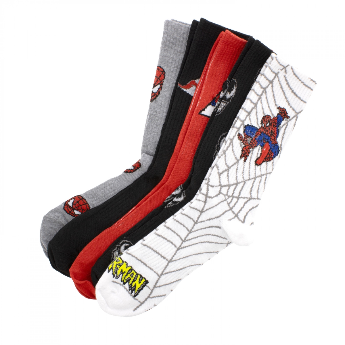 912213 Comics 5-Pair Pack of Crew Socks