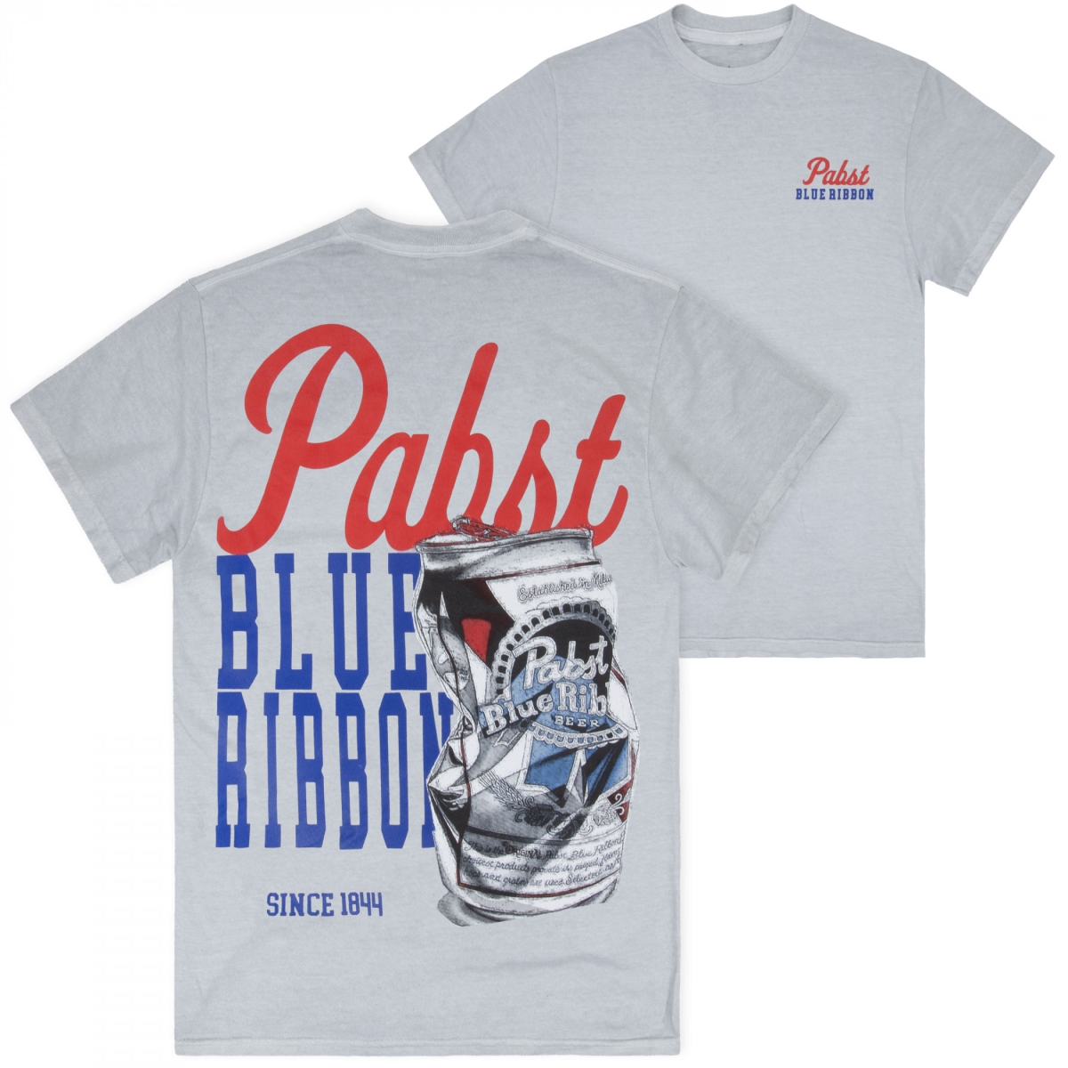 912465-xlarge Crushed Can Front & Back Print Mineral Wash T-Shirt - Extra Large