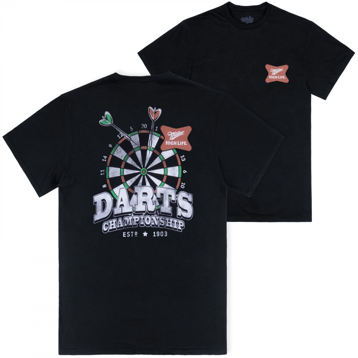 912898-xlarge Dart Championship Front & Back Print T-Shirt - Extra Large