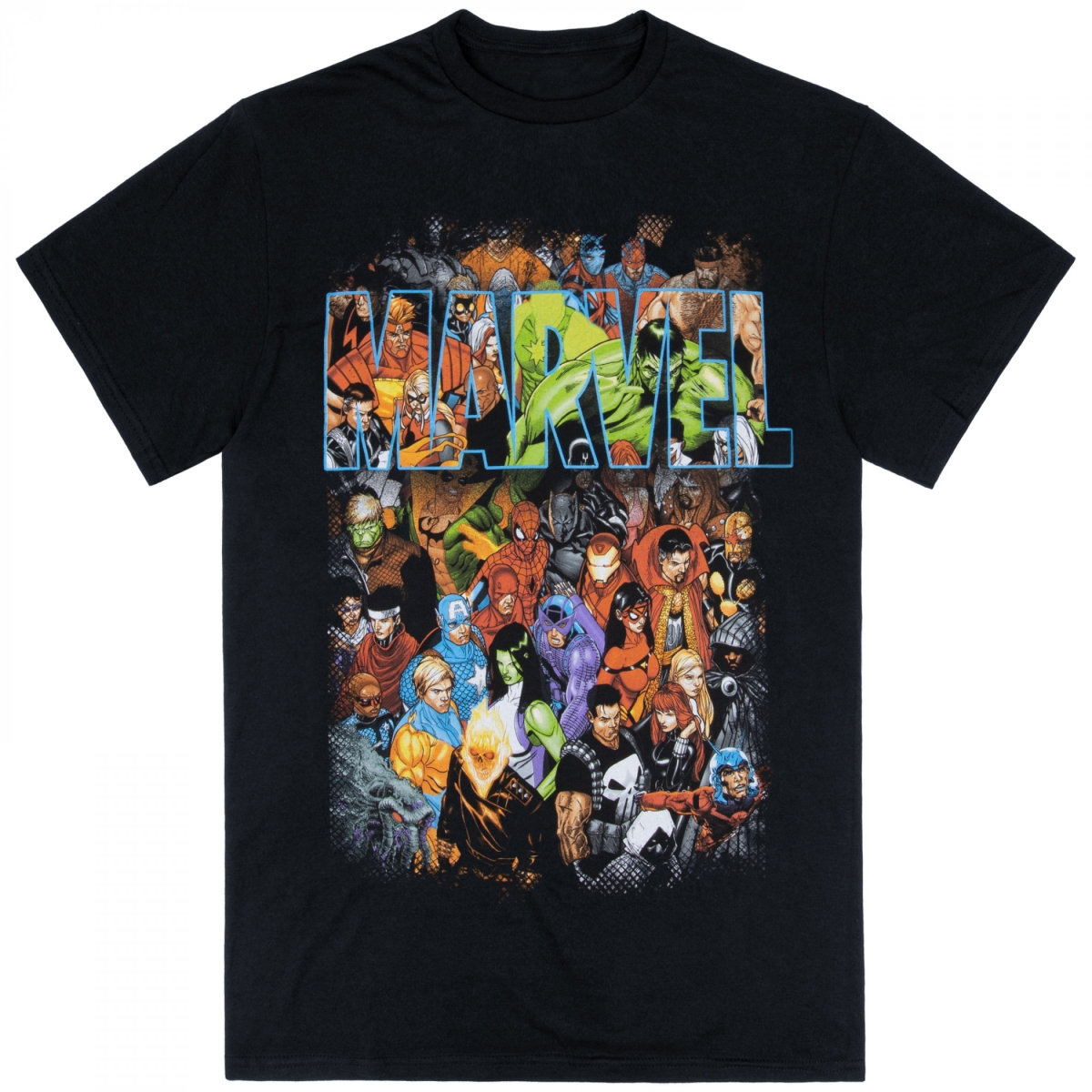 911382-medium Marvel Comics Stunning Ensemble Logo T-Shirt - Medium