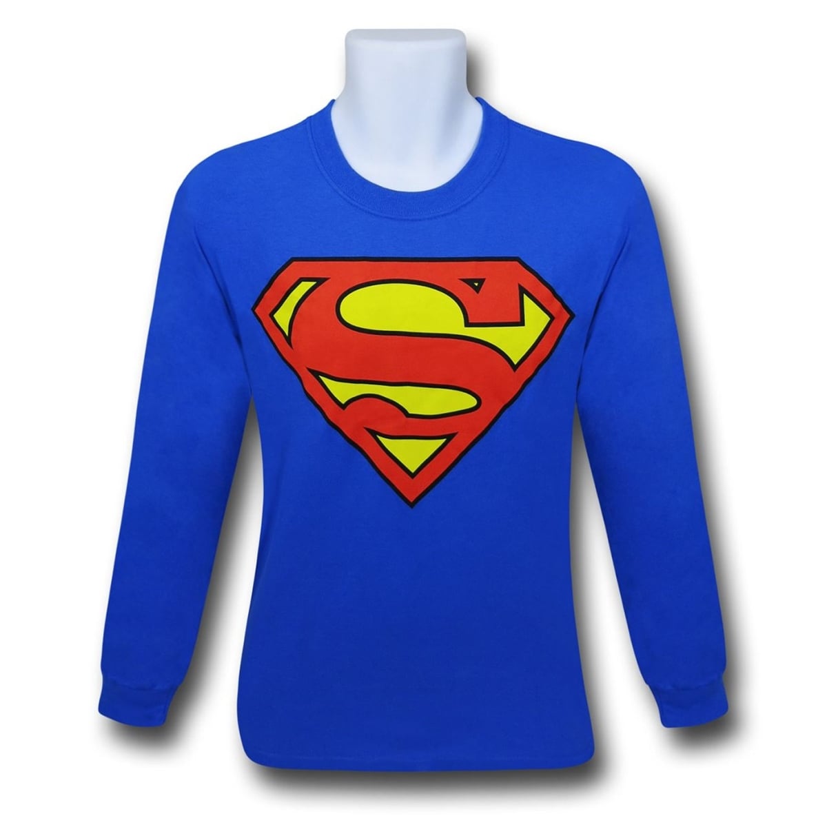 Symbol Long-Sleeve Mens Shirt, Royal Blue - Small
