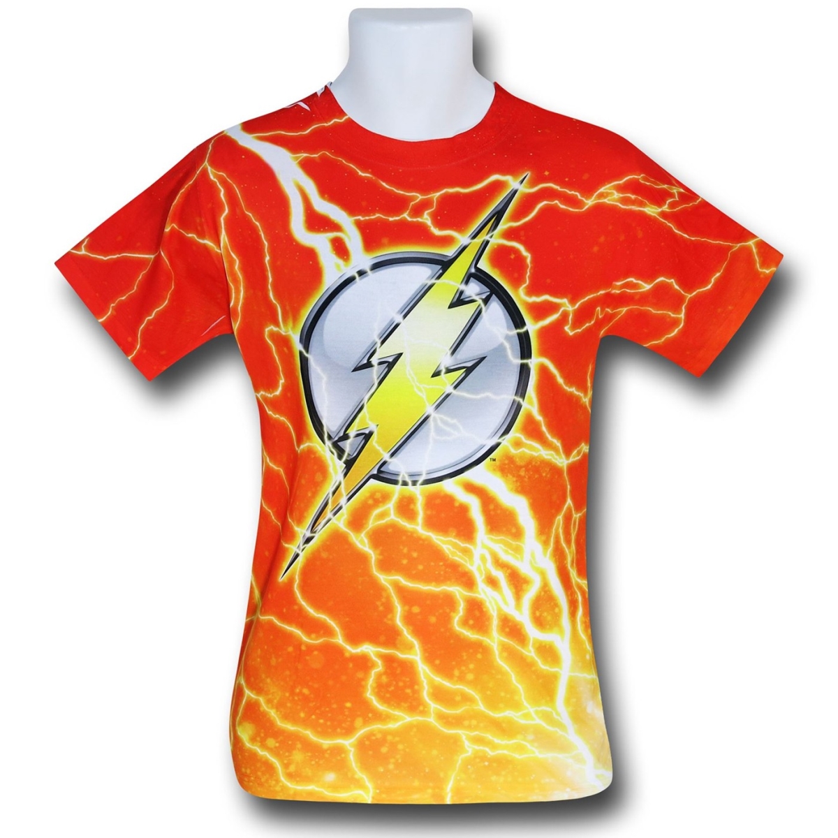 Lightning Symbol Sublimated Mens T-Shirt - Small