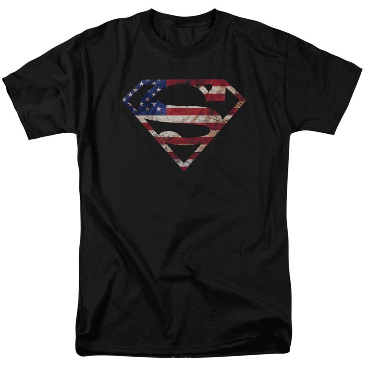 110239M  Classic Logo American Flag Mens T-Shirt - Medium