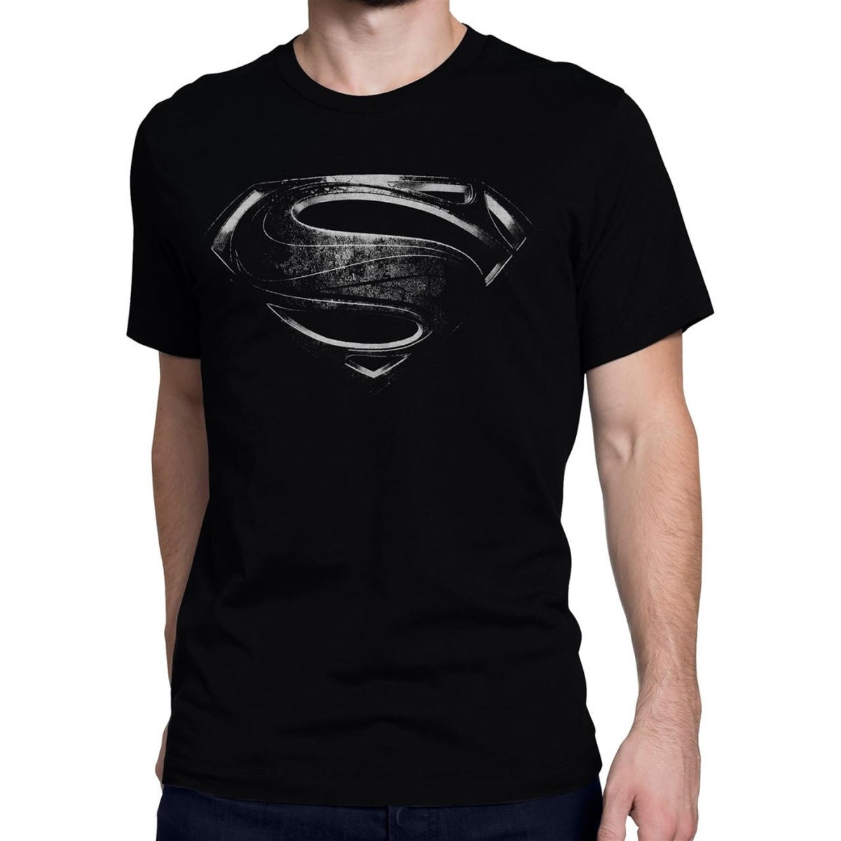 Silver Movie Symbol Mens T-Shirt - Medium