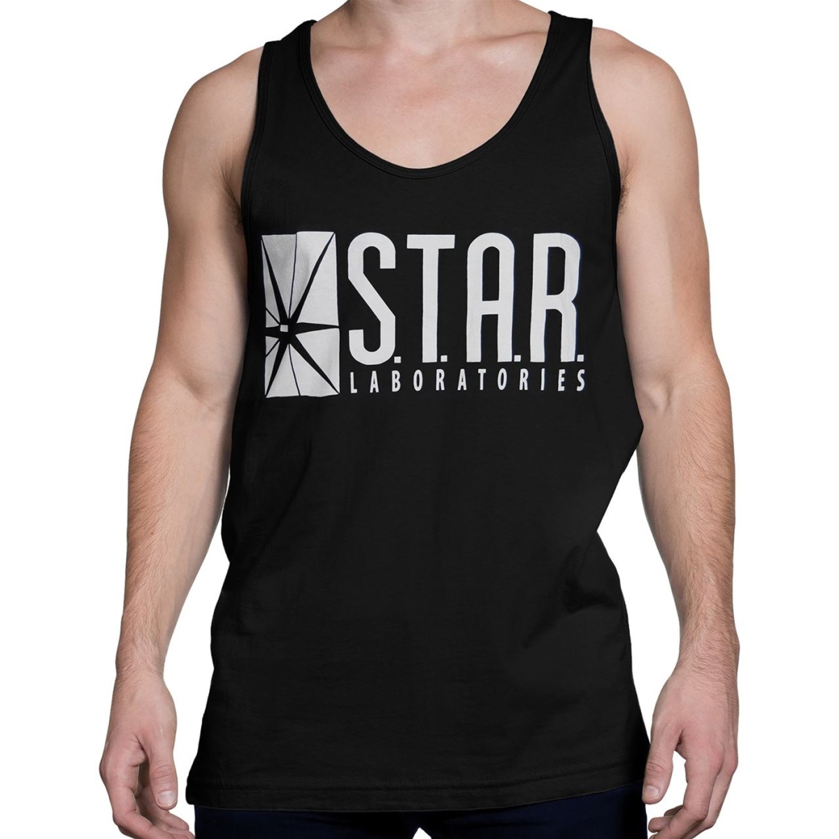 Star Labs Black Mens Tank Top - Small