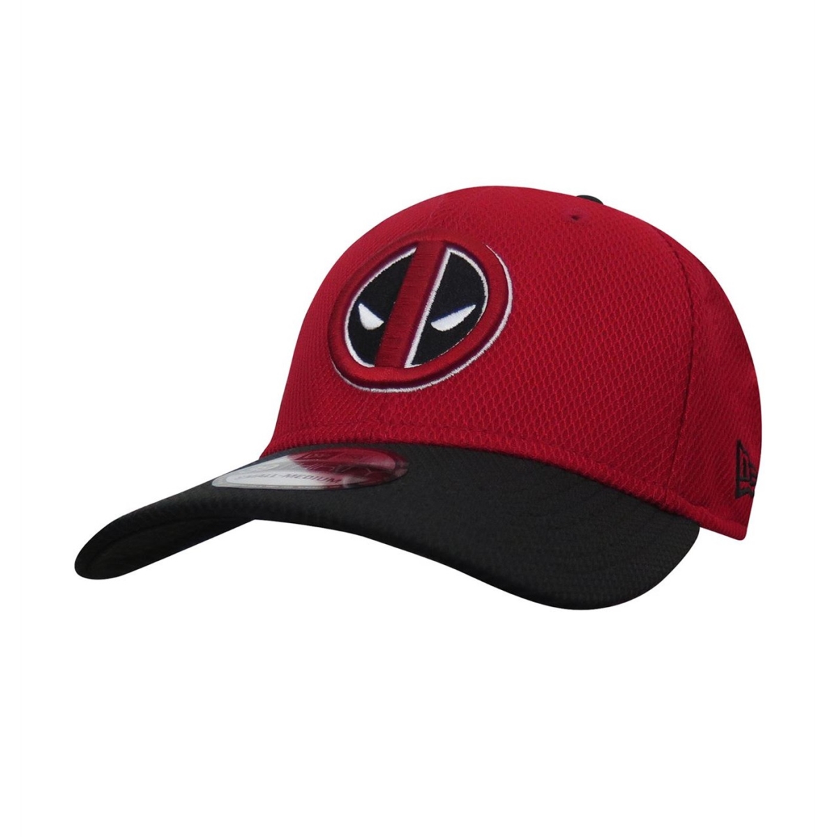 Picture of Deadpool capdprbsym39thirty-m-l-Medium-Large Deadpool Symbol Red & Black 39 Thirty Fitted Hat - Medium & Large