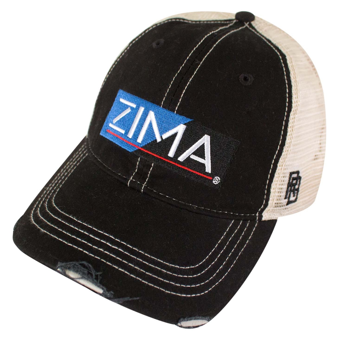 Picture of Zima 46441 Zima Logo Retro Brand Mesh Black Trucker Hat