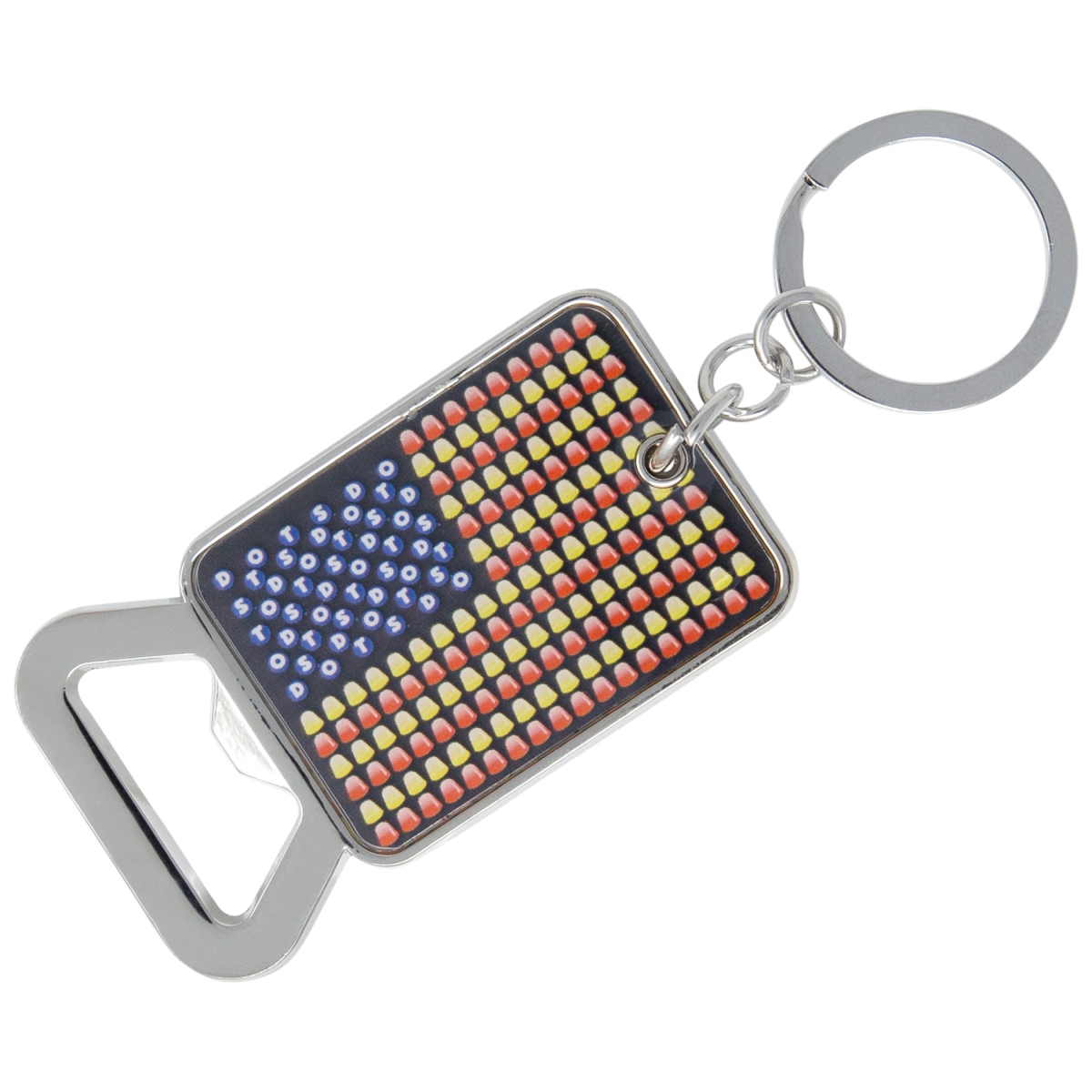 Picture of Patriotic 48862 Patriotic Dots Candy American Flag Bottle Opener Keychain