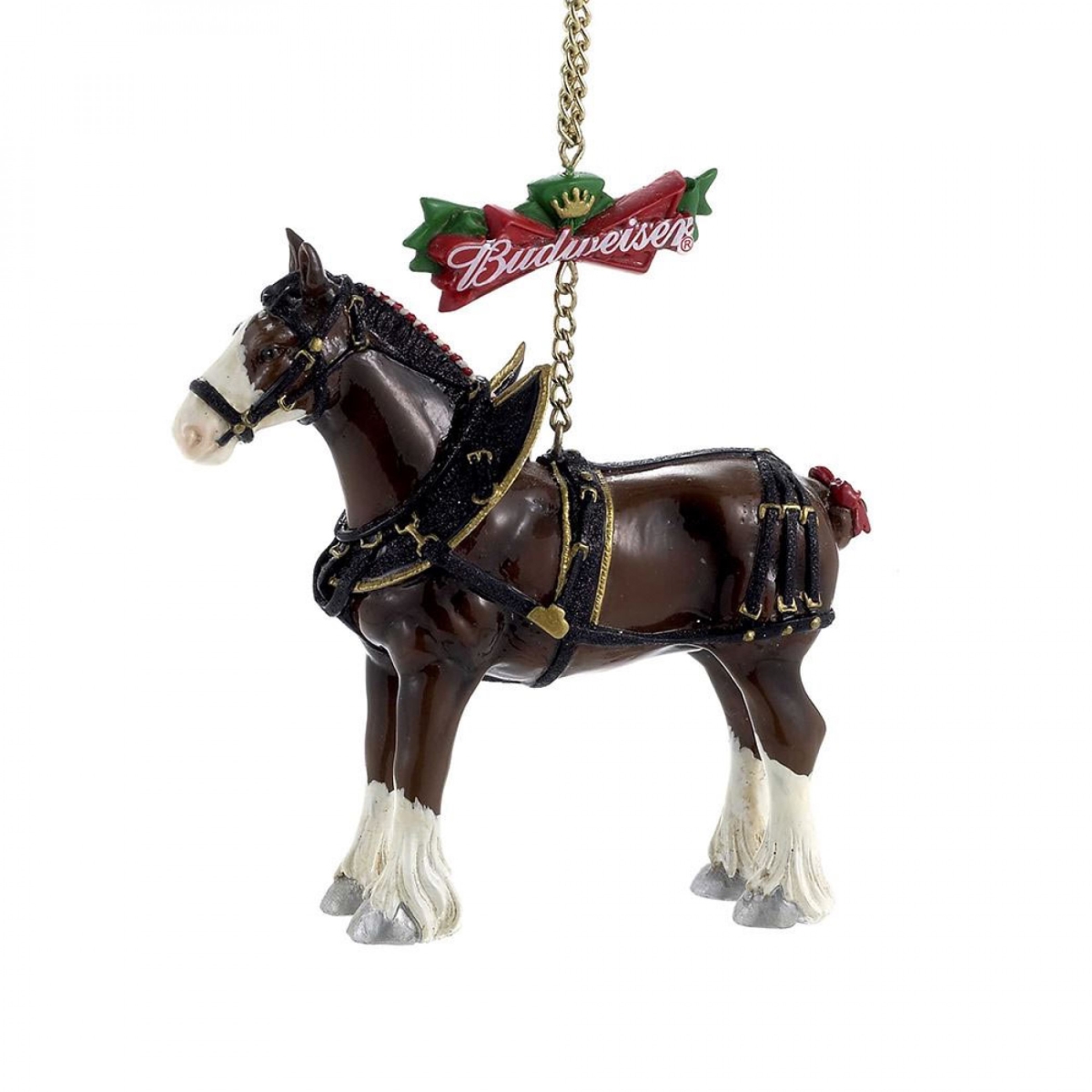 Picture of Budweiser 49874 Budweiser Beer Clydesdale Holiday Ornament