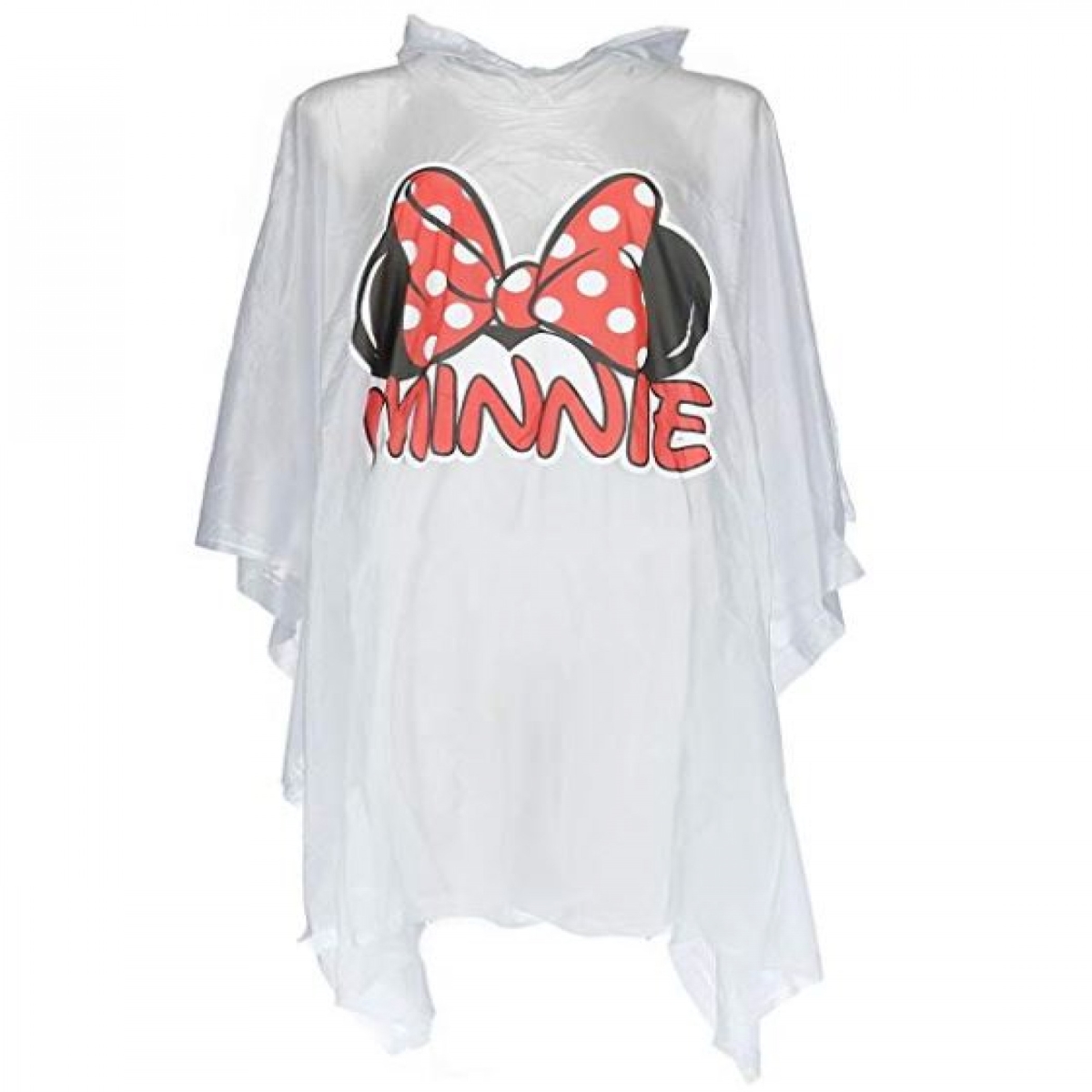Picture of Mickey Mouse 802090 Mickey Mouse Minnie Mouse Ears Adult Hooded Rain Poncho