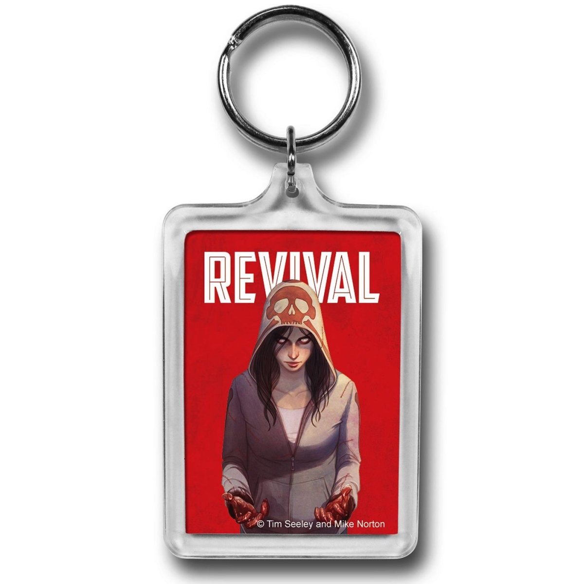 keyrevemtitle  Em Logo Lucite Keychain