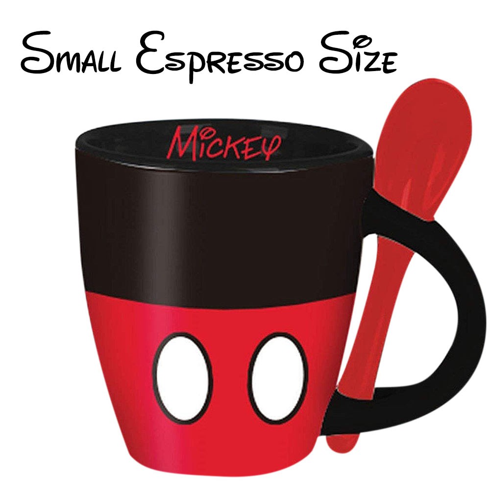 Mickey Mouse Espreso Cups with Spoon