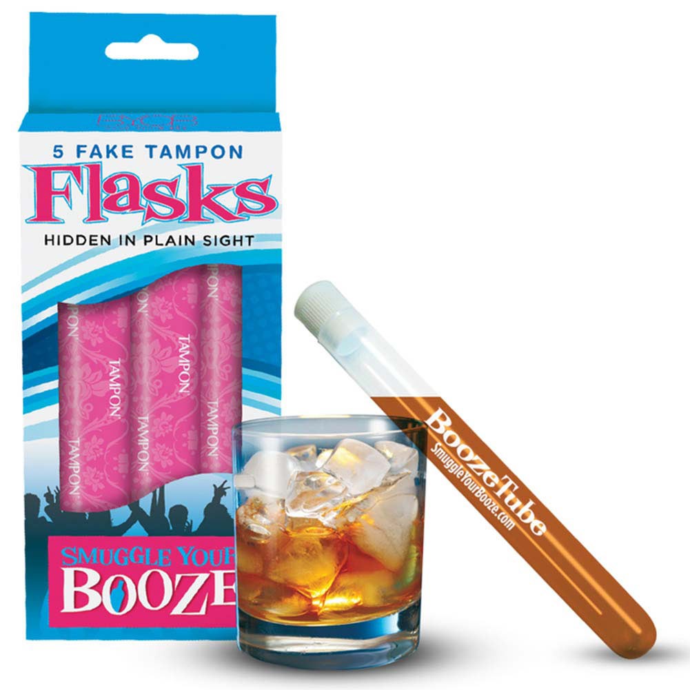 Picture of Drinking Games 37321 Drinking Games Fake Tampon Hidden Flask Set