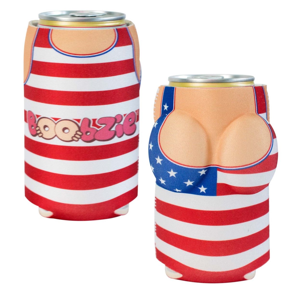 Picture of Drinking Games 34028 Drinking Games USA All America Betsy Boobzie Beer Can Cooler