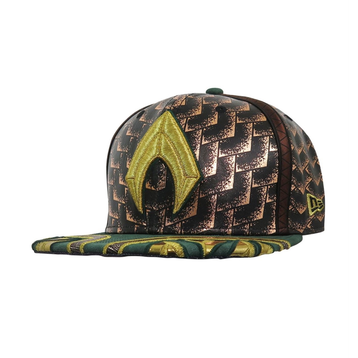 Picture of Aquaman hataquajlarm5950-718-7 1-8 Fitted Aquaman Justice League Armor 59Fifty Fitted Hat - Size 7.125