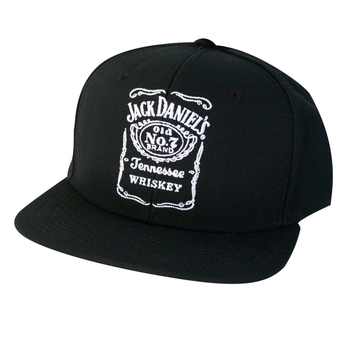 Picture of Jack Daniels 45520 Jack Daniels Black Bottle Label Snapback Hat