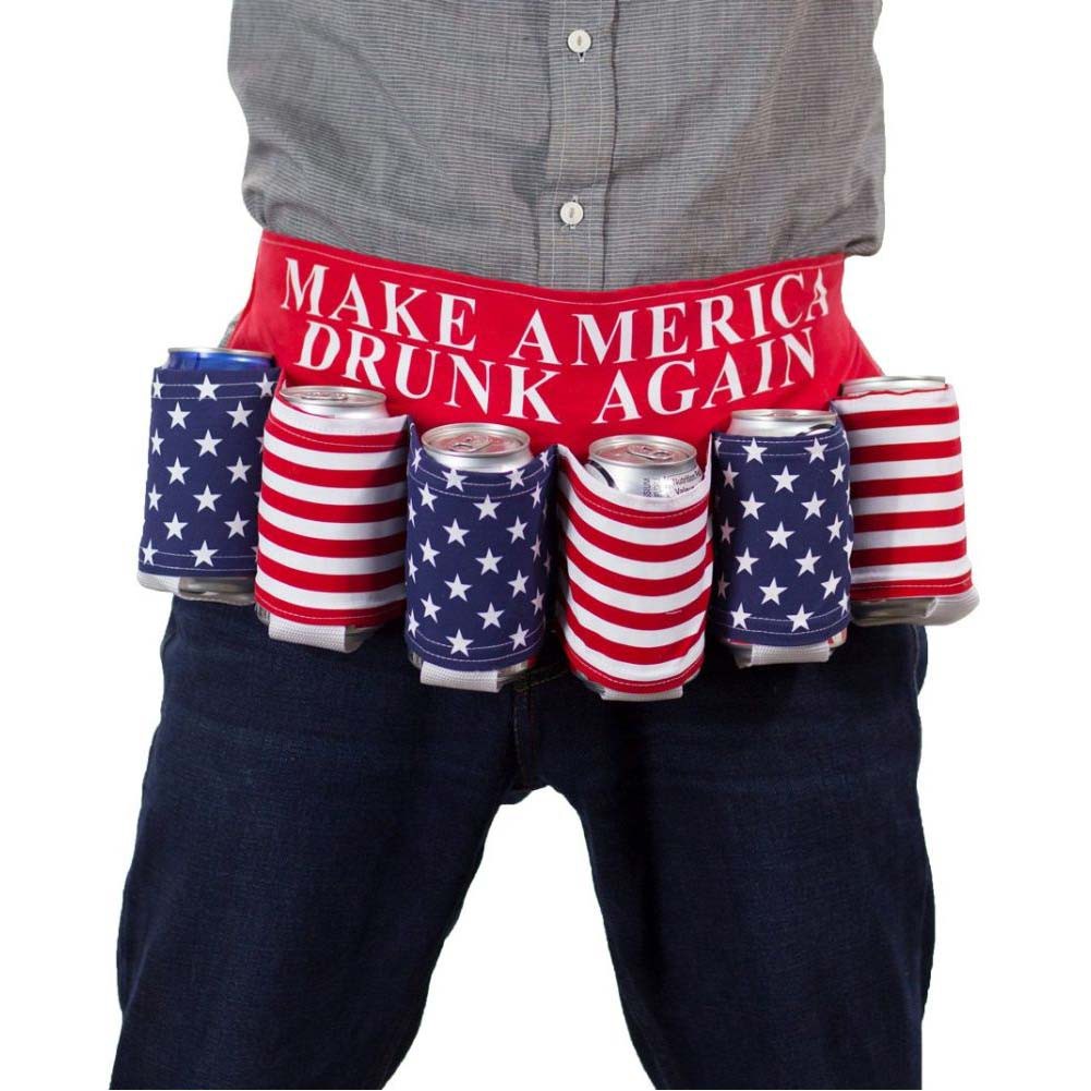 Picture of Patriotic 44440 Patriotic Make America Drunk Again Beer Belts