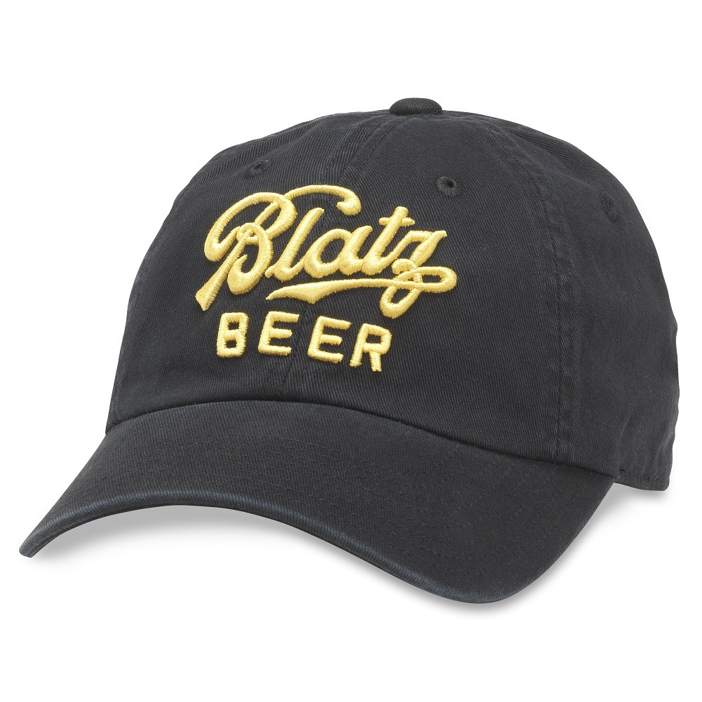 49824  Beer Black Strapback Hat