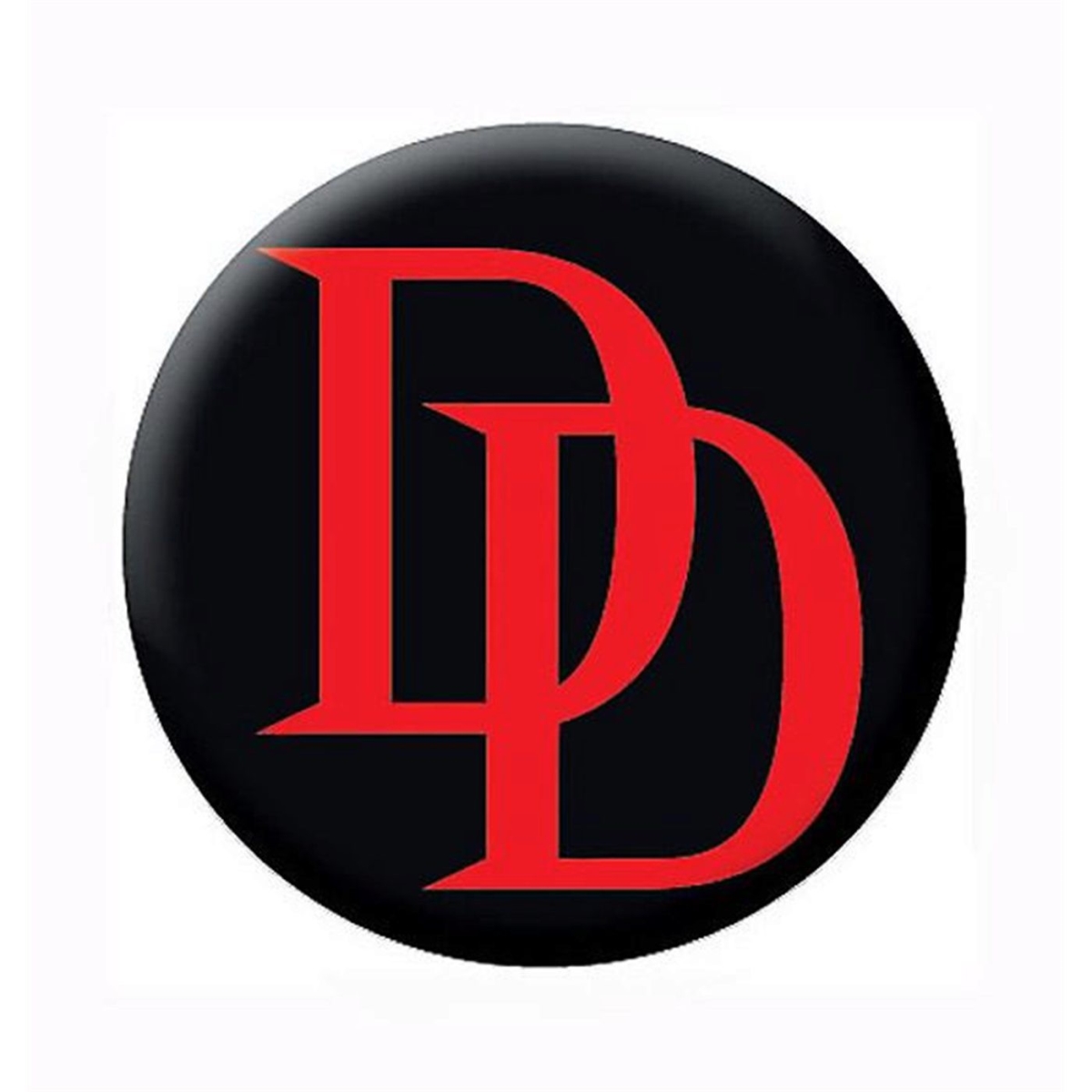 Picture of Dare Devil buttonddrdlogo Dare Devil Daredevil Red Logo Black Button