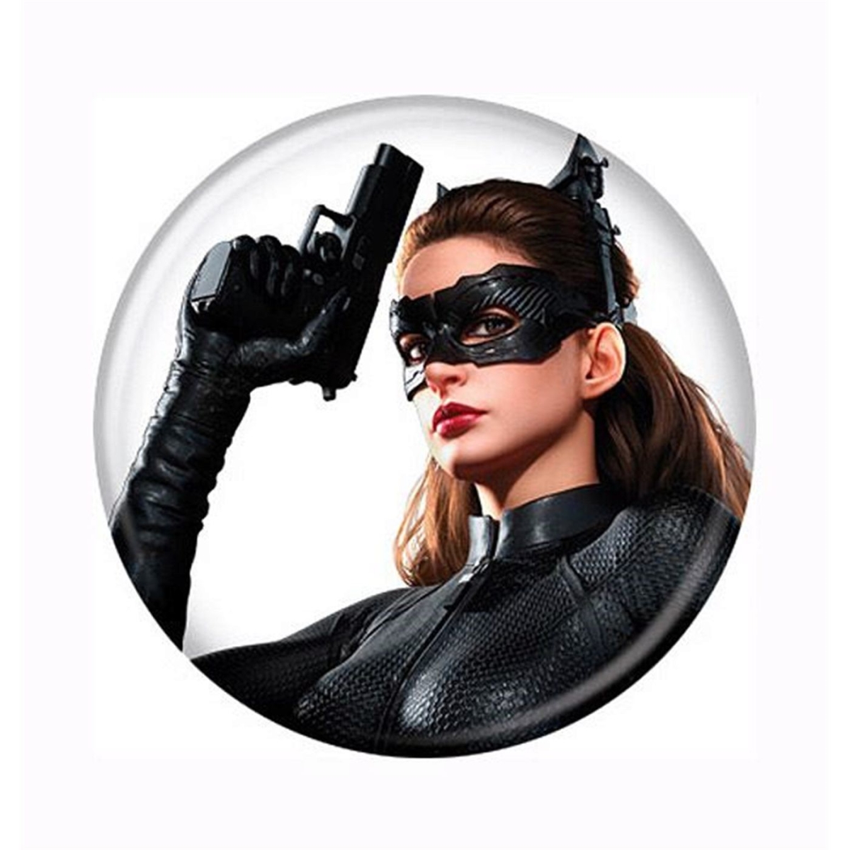 Picture of Catwoman buttnbatdkrctwmgun Catwoman Dark Knight Rises Gun Up Button