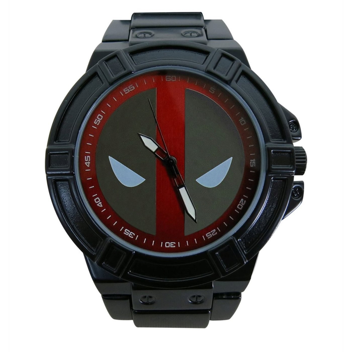 Picture of Deadpool wtchdpsymmet Deadpool Symbol Black Watch with Metal Band