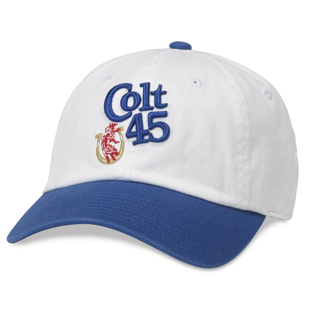 49831  White & Blue Strapback Hat