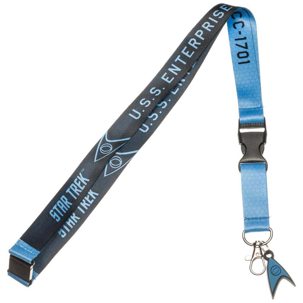 Blue Comic Lanyard