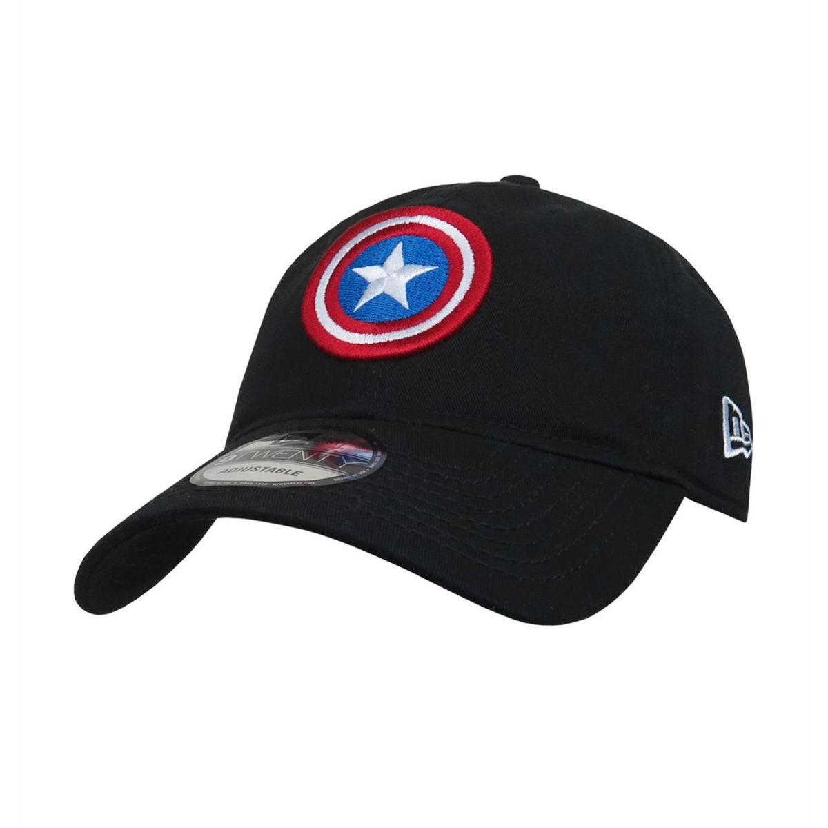 Picture of Captain America capcapblksld920 Captain America Shield Black 9 Twenty Adjustable Hat