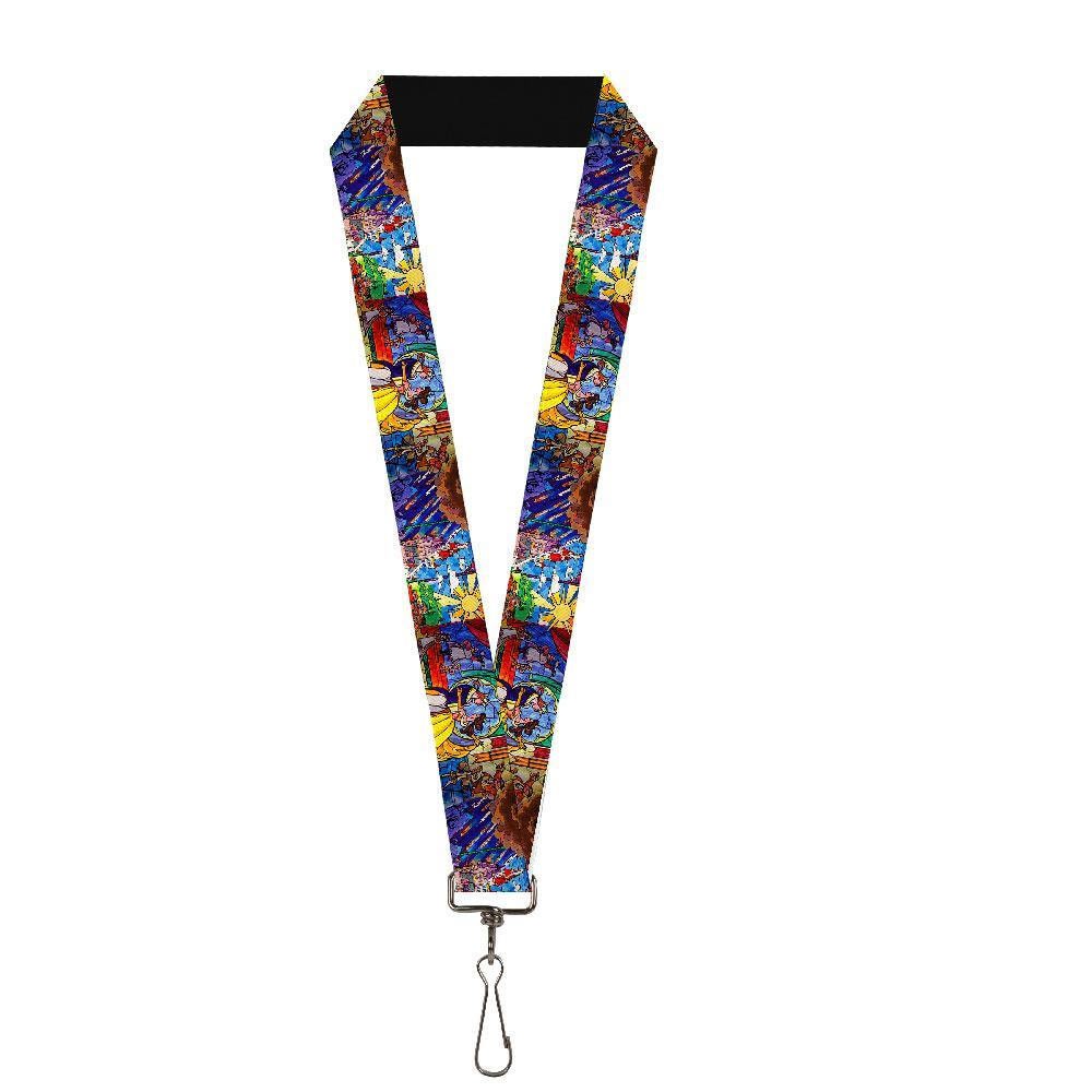 Picture of Beauty & The Beast 46540 Beauty & The Beast Beauty & The Beast Stained Glass Lanyard
