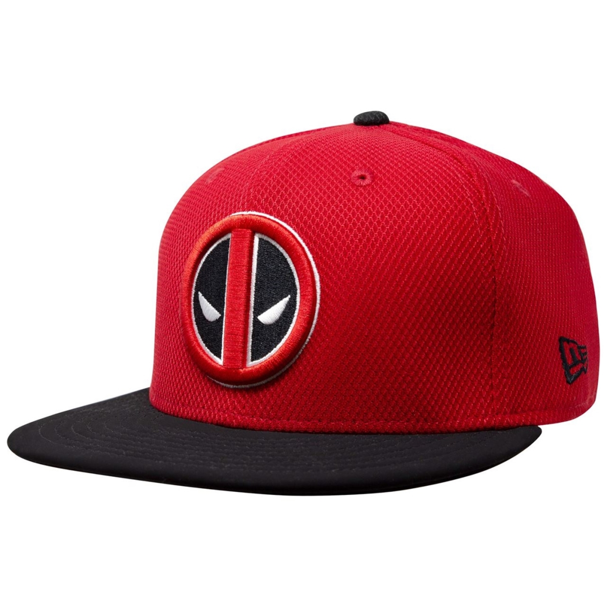 Picture of Deadpool hatdpsymrb5950-712-7 1-2 Fitted Deadpool Symbol Red & Black 59Fifty Fitted Hat - Size 7.5