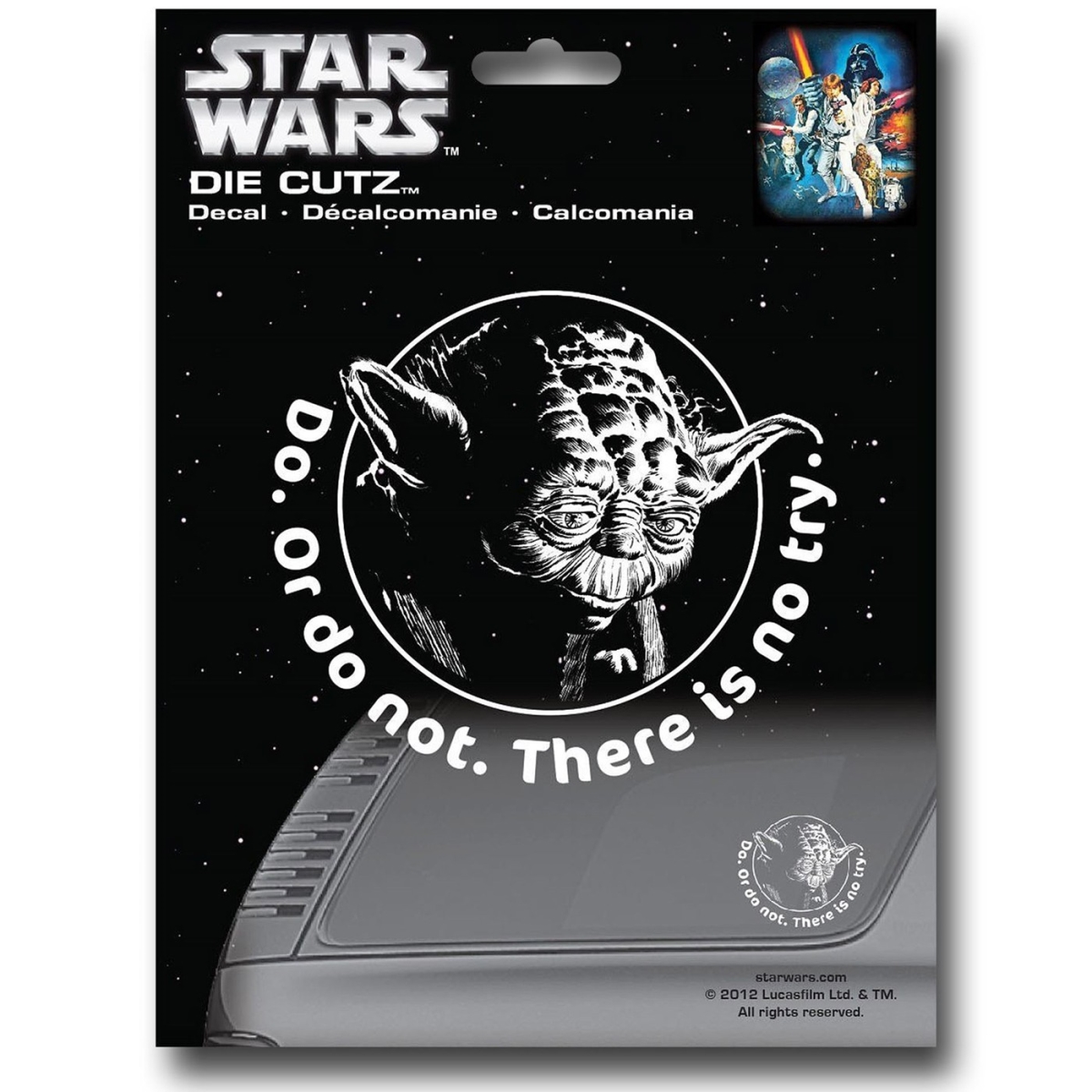 dclswyodadicut  Yoda Die Cut Decal Sticker