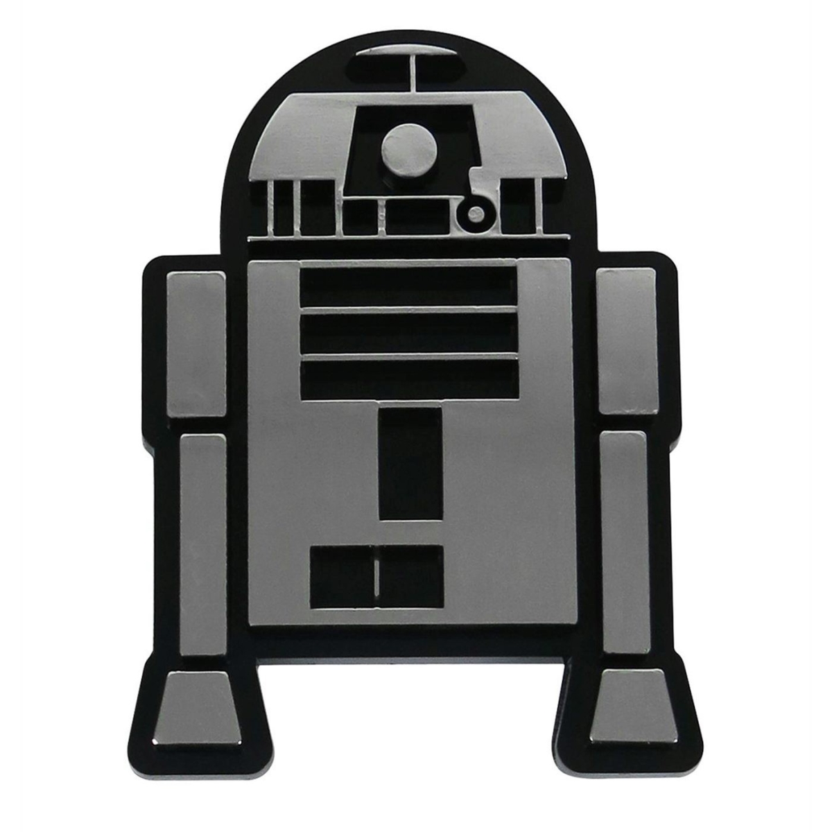 dclswr2d2chrmcar  R2-D2 Chrome Car Emblem Stickers