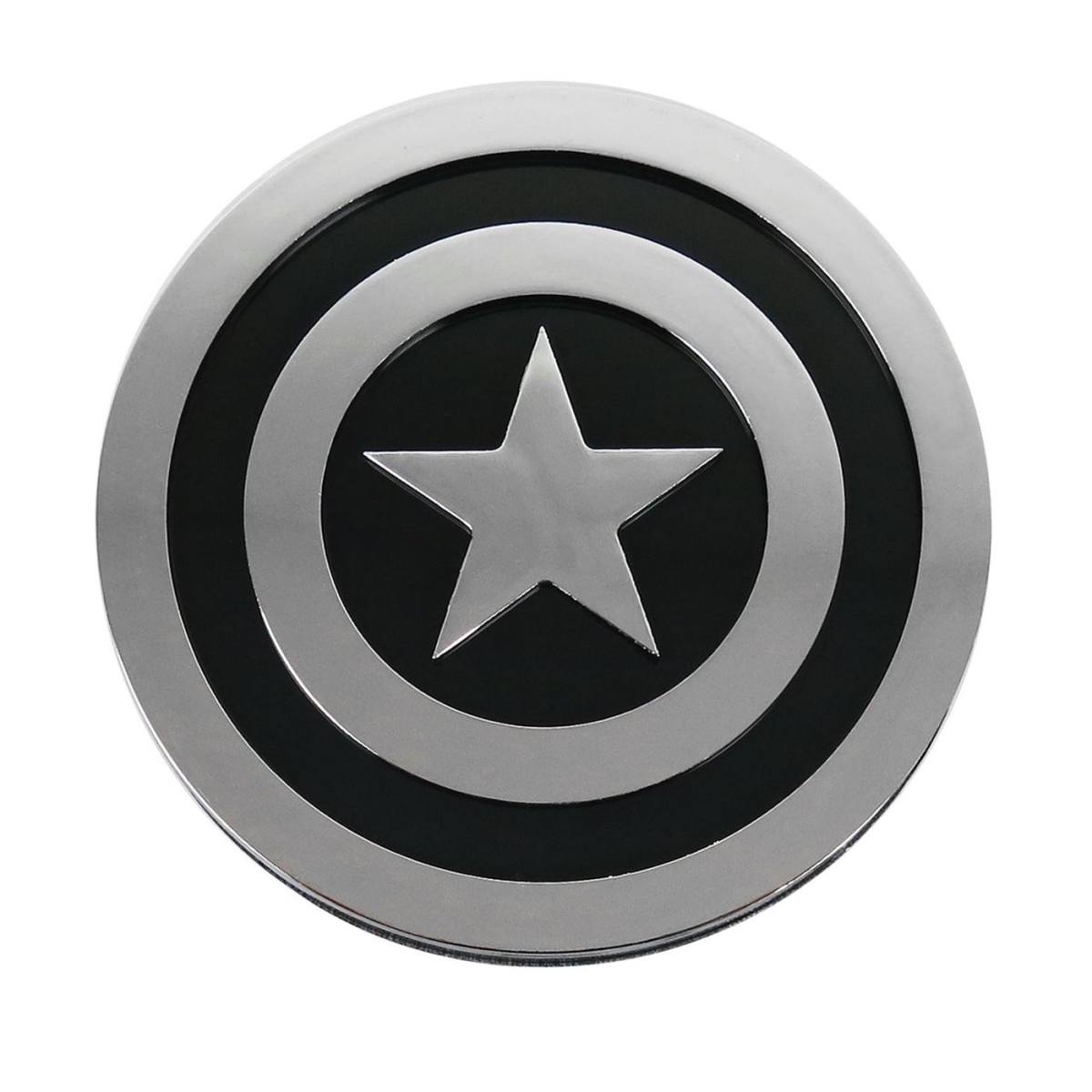 Picture of Captain America dclcapshldchrmblkcar Captain America Shield Chrome & Black Car Emblem Stickers