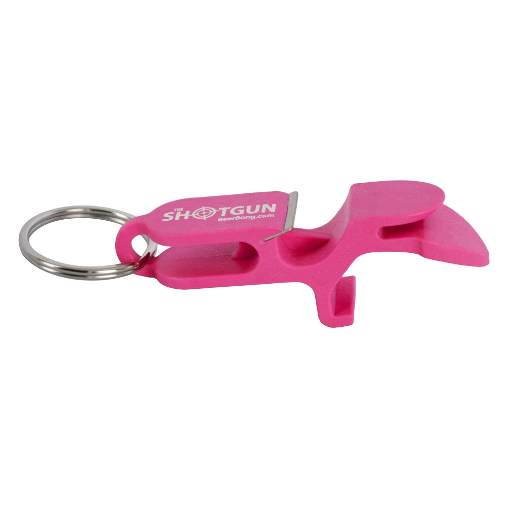 Picture of Drinking 49814 Drinking Shotgun Bottle Opener Pink Keychain