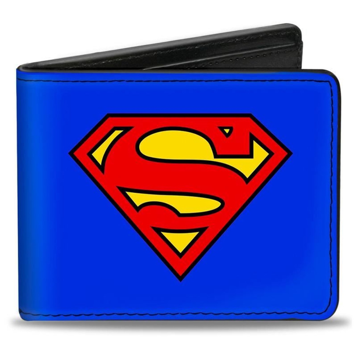 wallsupsymblu2  Symbol on Blue Vegan Leather Bi-Fold Wallet