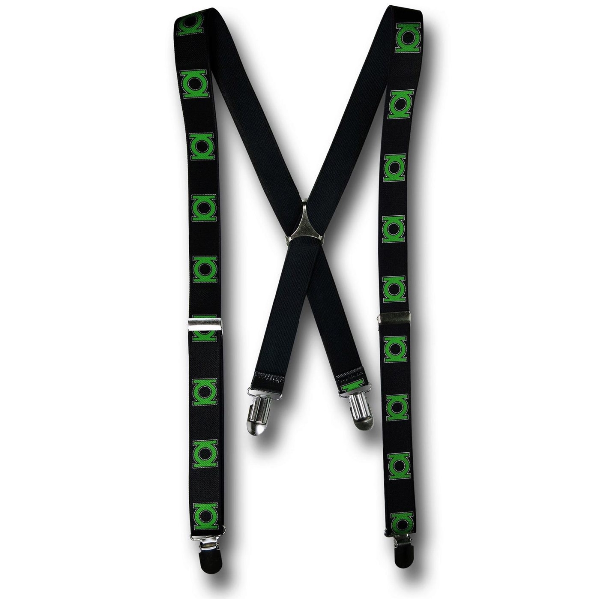 Picture of Green Lantern beltglsmsusp Green Lantern Super Hero Symbols Suspenders