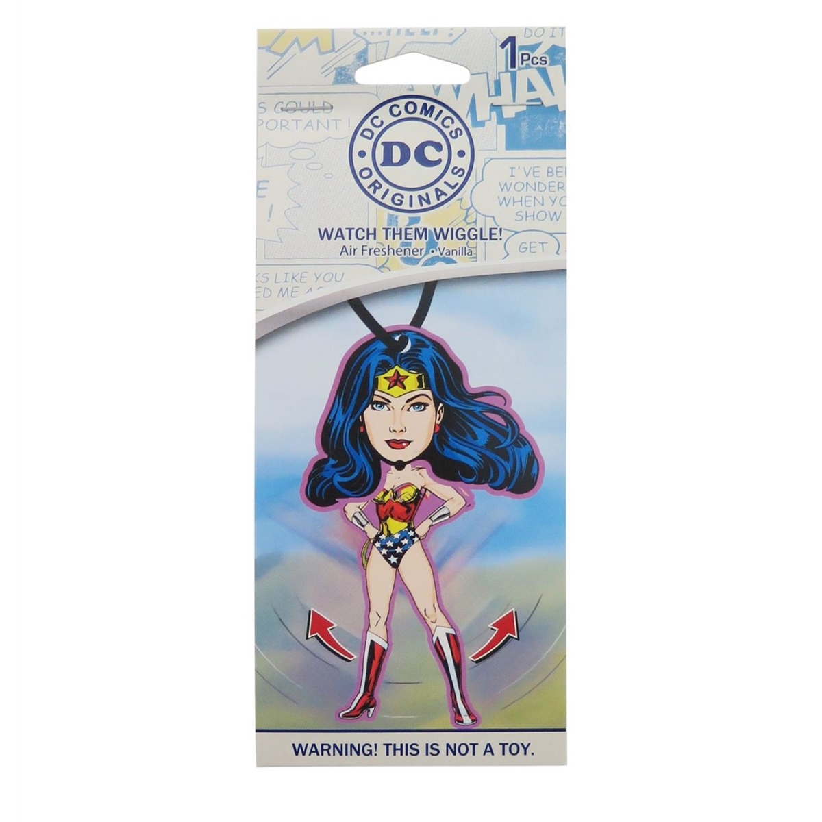 Picture of Wonder Woman airfreshwwwig Wonder Woman Wiggle Vanilla Air Freshener