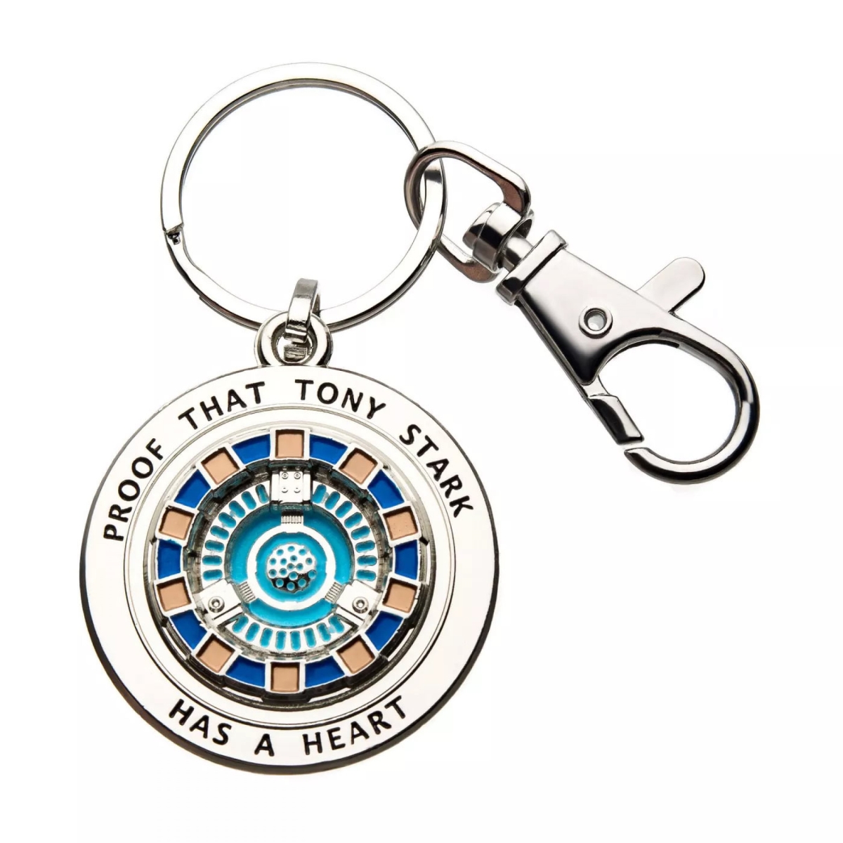 Iron Man  Iron Man Proof Tony Has a Heart Keychain