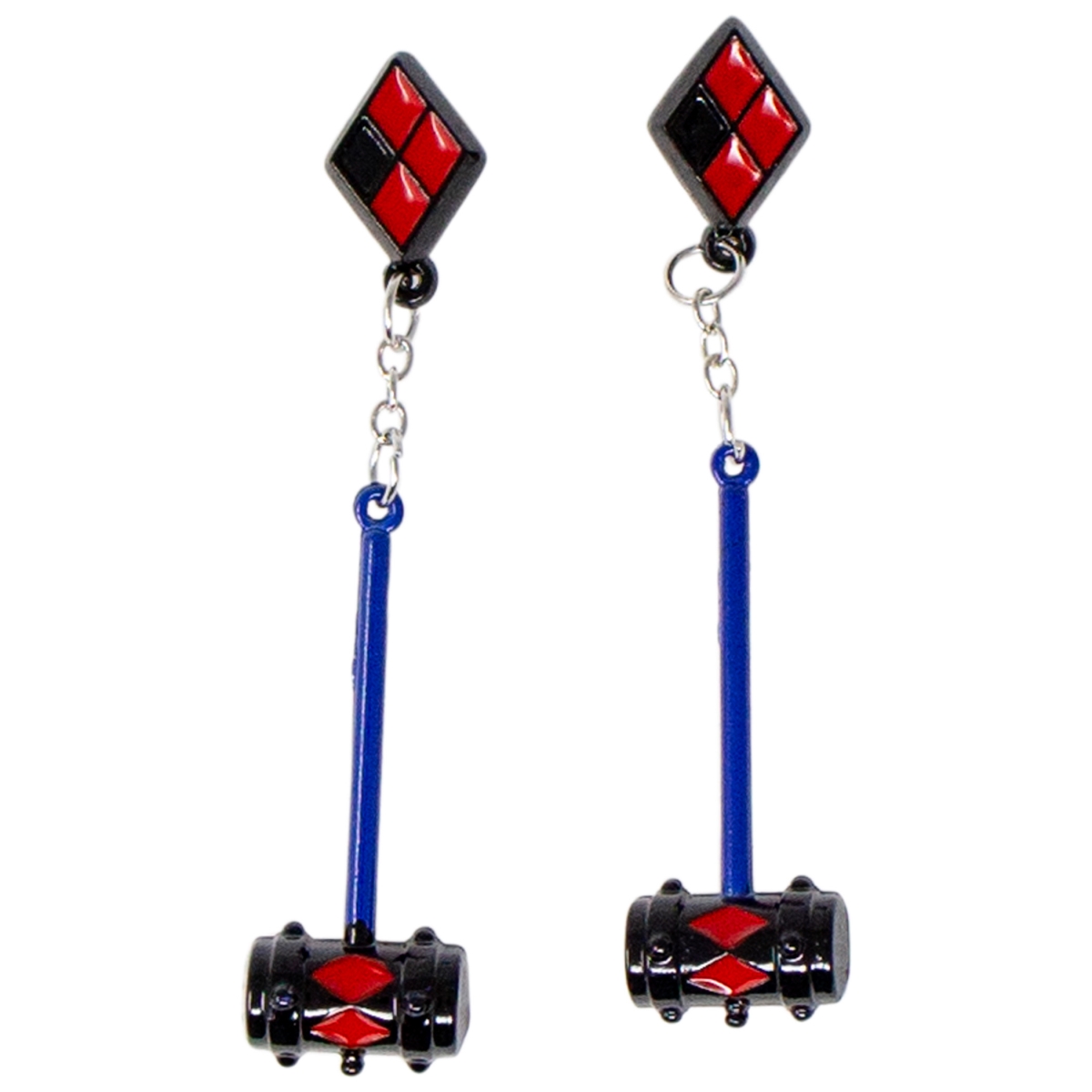 Picture of Harley Quinn 803083 Harley Quinn Mallet Dangle Earrings