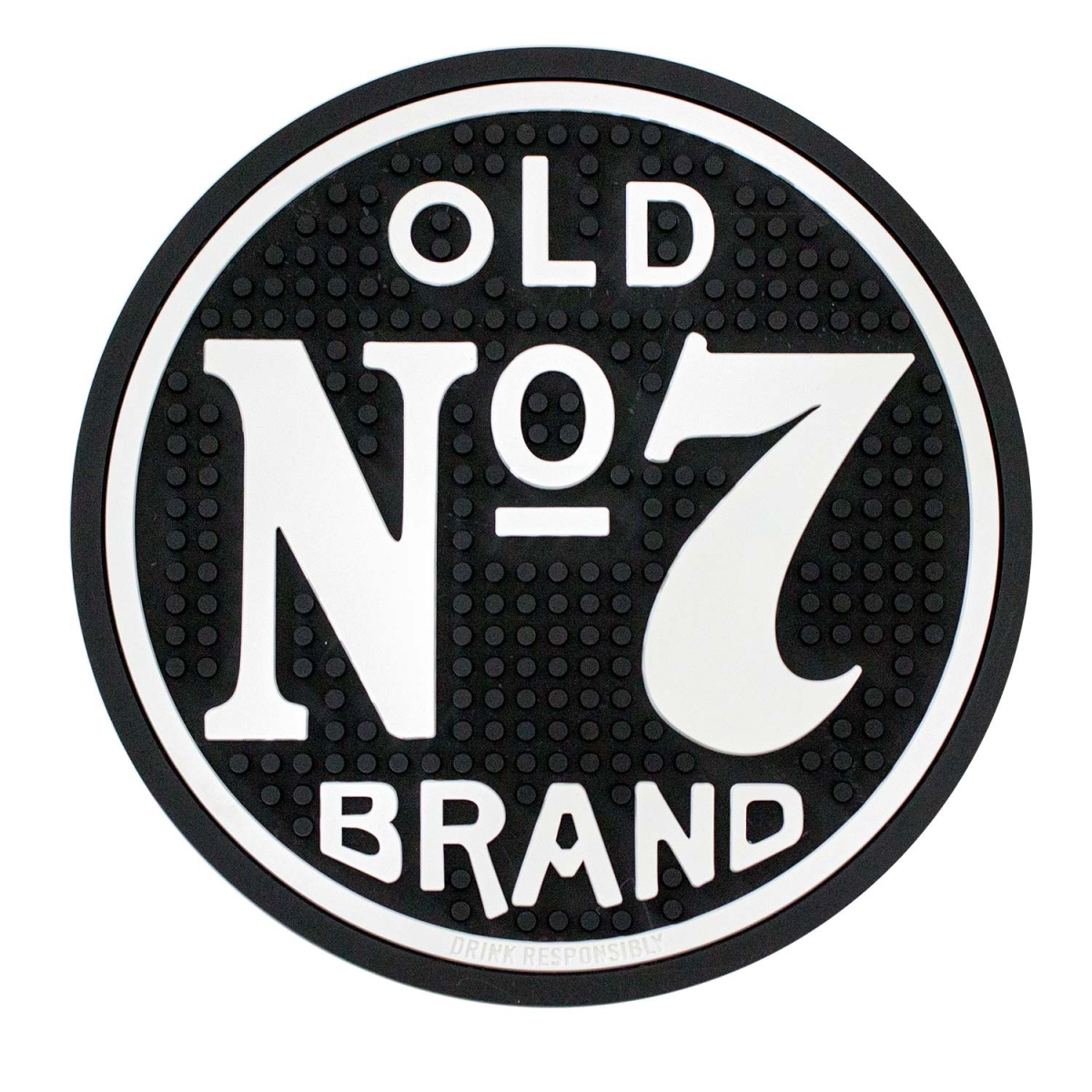Picture of Jack Daniels 35107 Jack Daniels Black Old No.7 Round Bar Mat