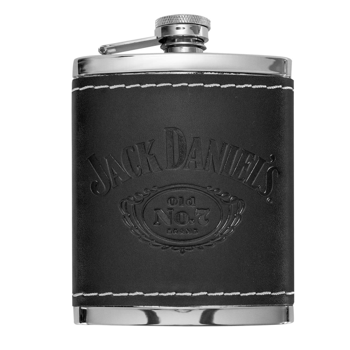 34454  Leather Flask - 6 oz