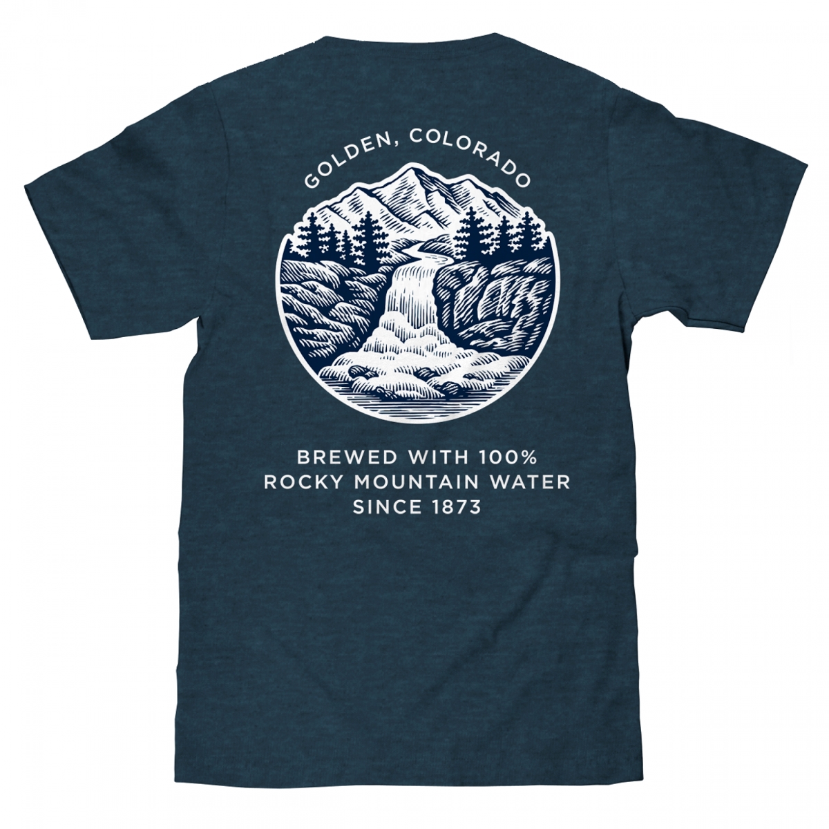 803958-M  Banquet Denim Colored T-Shirt - Medium