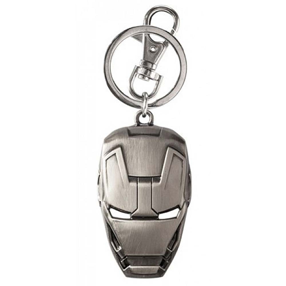 Ironman Mask Pewter Keychain
