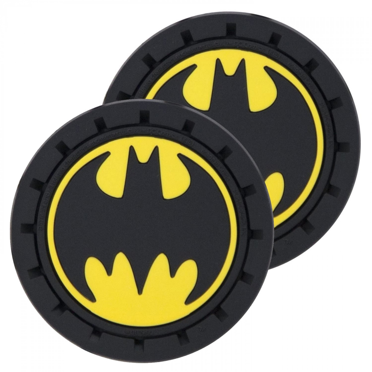 Picture of Batman 808039 Batman Logo Car Cup Holder Coaster - Pack of 2