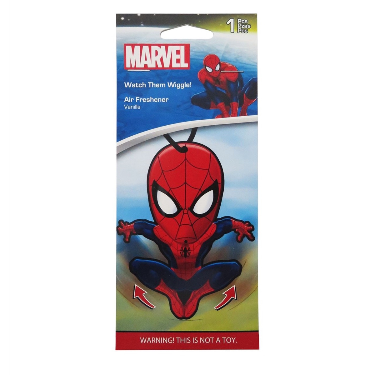 Picture of Spider-Man airfreshspdwig Spider-Man Wiggle Vanilla Air Freshener