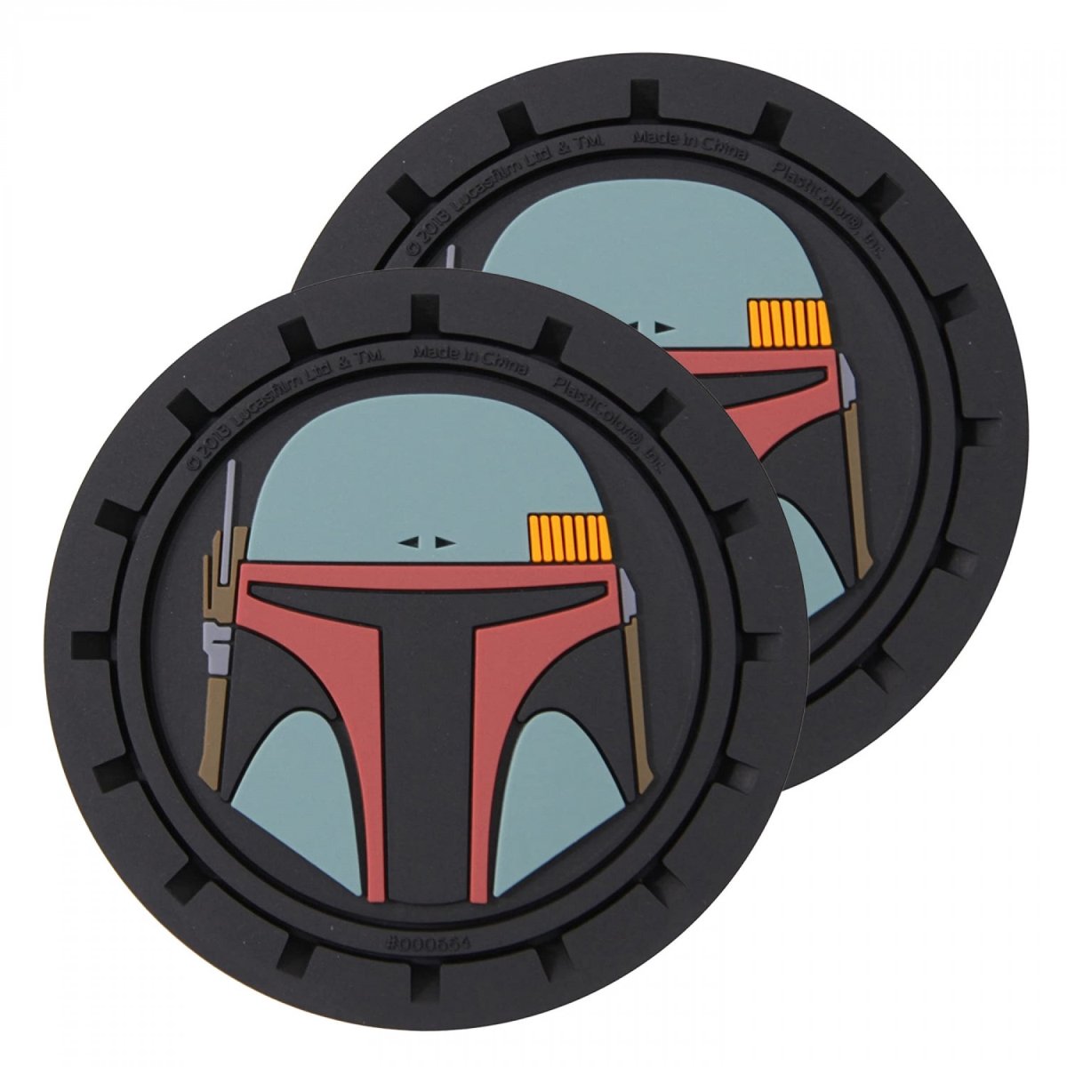 Picture of Star Wars 808040 Star Wars Boba Fett Car Cup Holder Coaster - Pack of 2